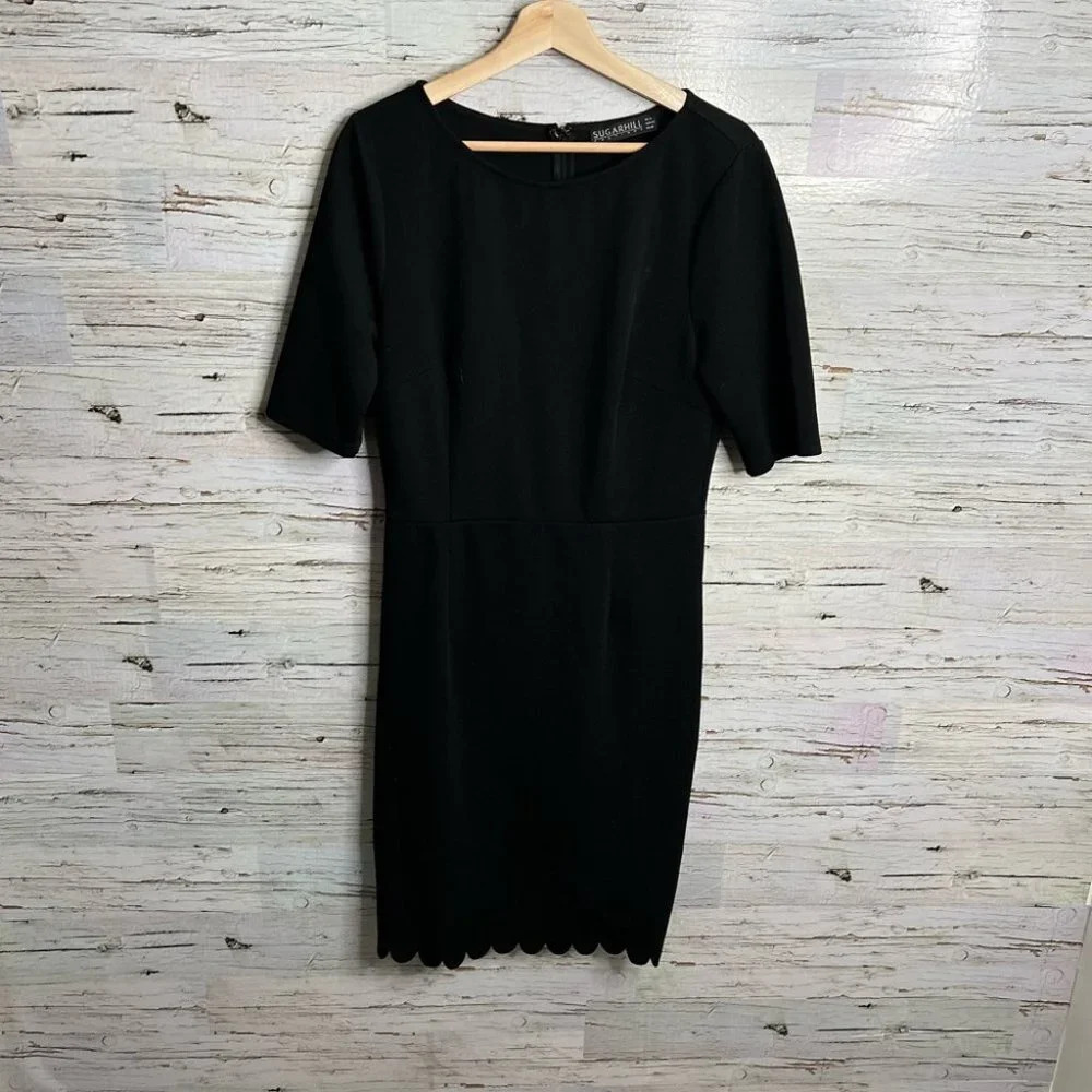 Sugarhill boutique  black midi dress size 10 Australia